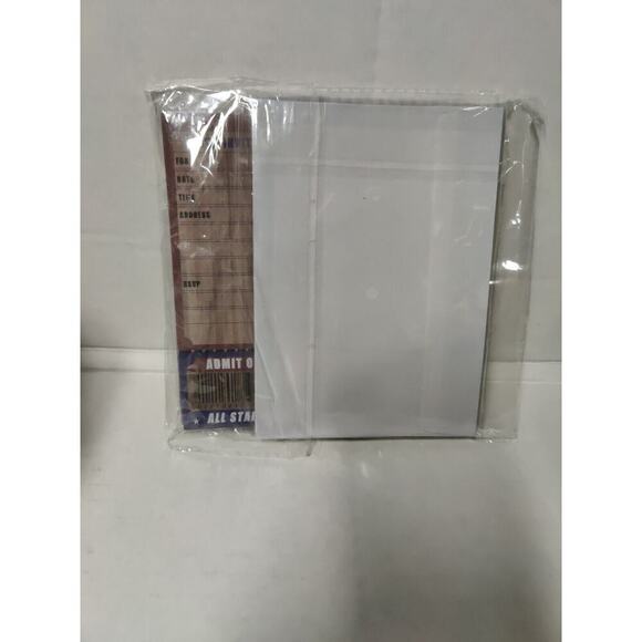 Birthday Cards Sports Ticket Invitation Admit One All Star Ticket Kids Or Adults - Picture 5 of 12